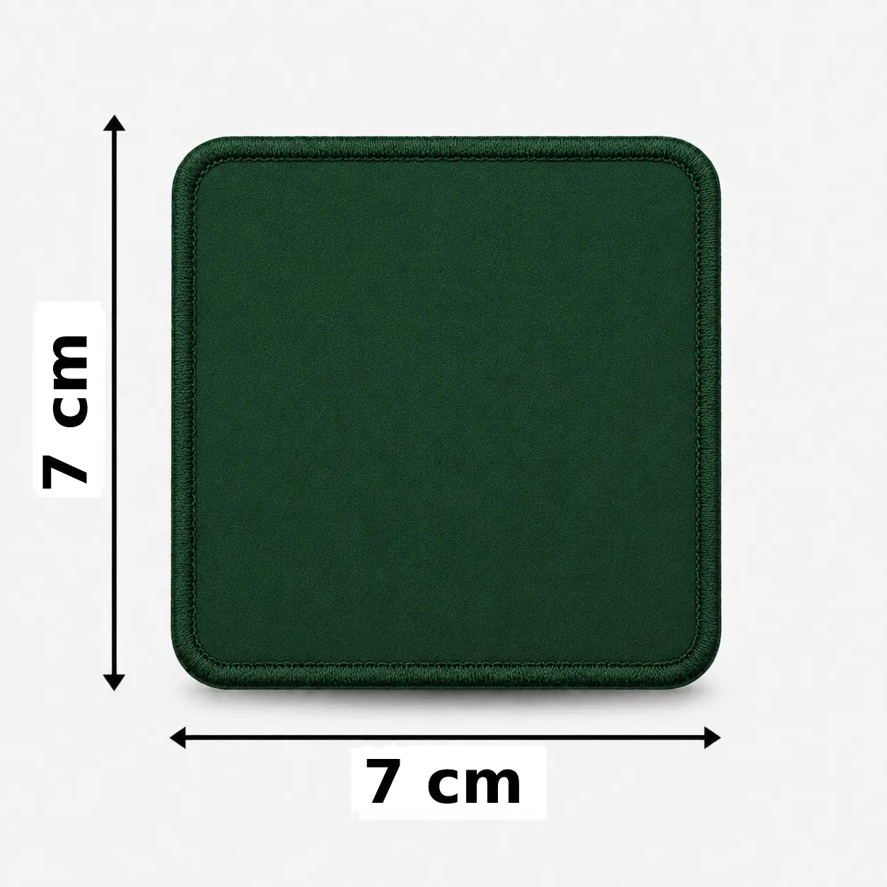 Vierkant 7x7cm embleem borduren