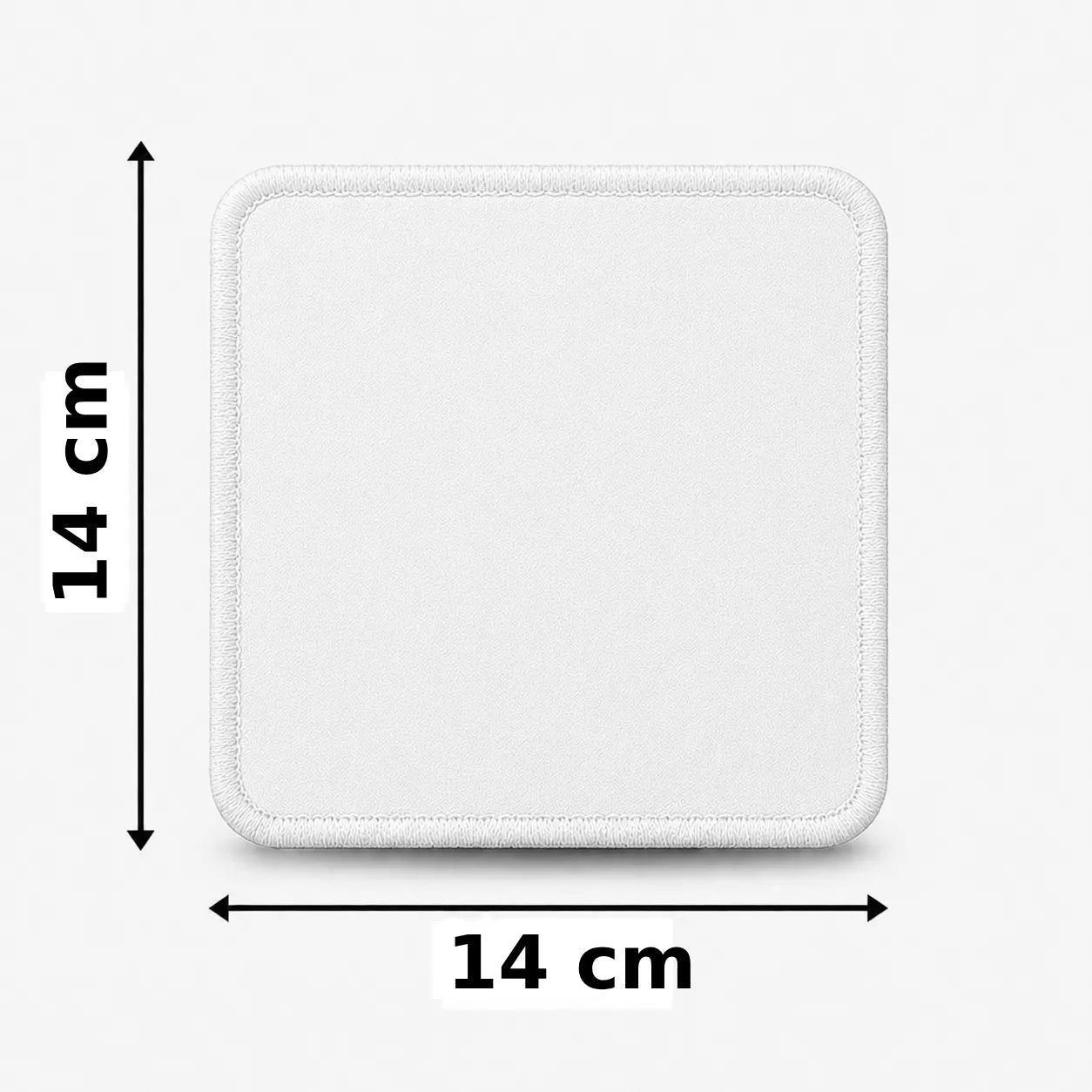 Vierkant 14x14cm embleem borduren
