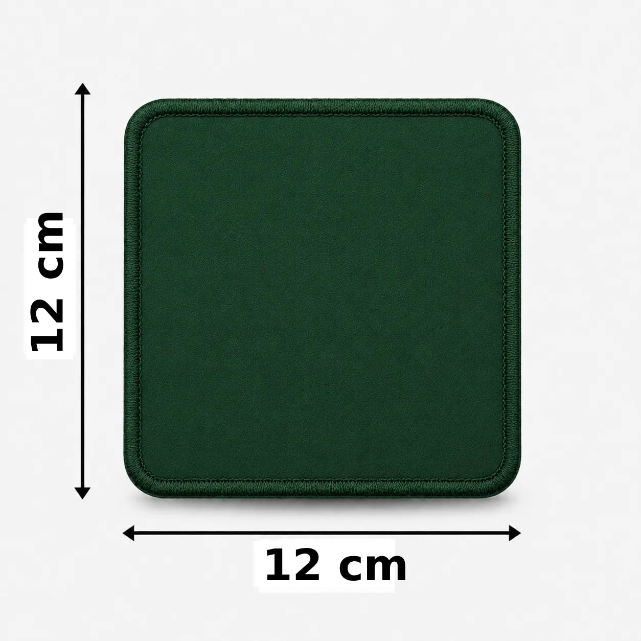 Vierkant 12x12cm embleem borduren