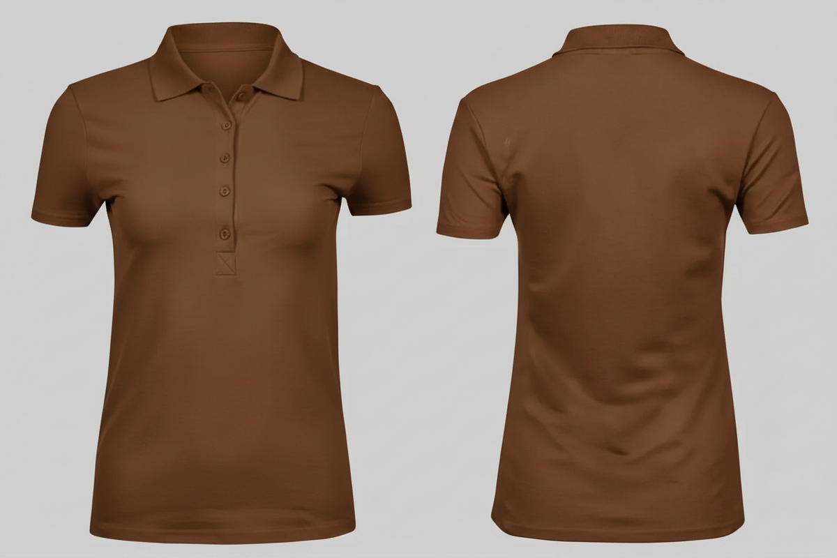 Dames luxe stretch polo borduren wood - Tee Jays TJ145