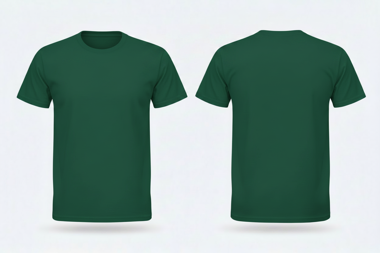 fruit-of-the-loom-sc210-tshirt-borduren-fles-groen