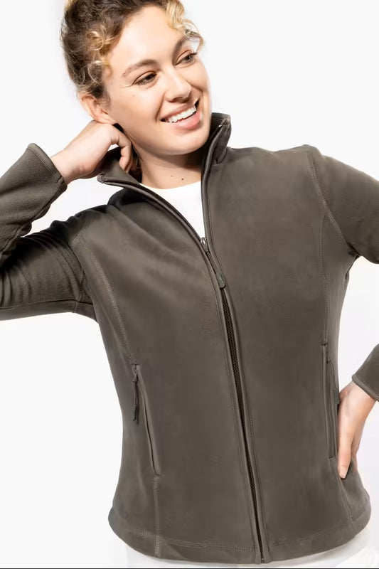 Kariban K907 Maureen Dames Fleece Met Rits Borduren | Polyester | 280 g/m²