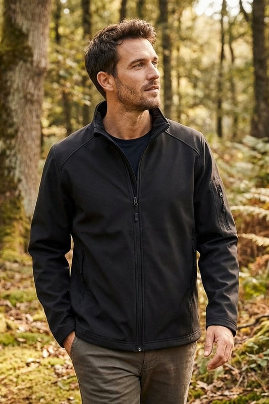 Kariban K401 Heren Softshell Jas Borduren | Polyester | 300 g/m²