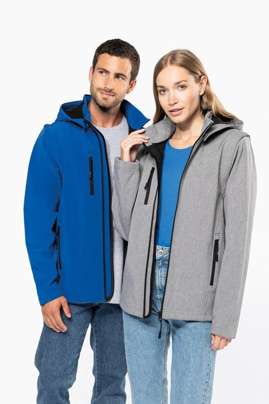 Kariban K422 Unisex Softshell Jas Borduren | 95% Polyester / 5% Elastaan | 3-laags