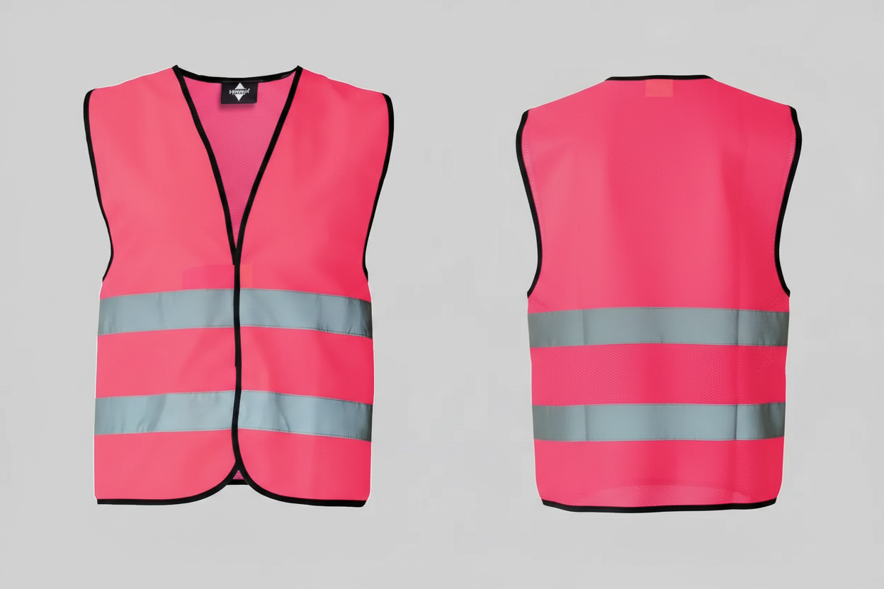 Korntex KX218 Reflecterende Veiligheidsvest Met Klittenbandsluiting Borduren | 100% Polyester | 140 g/m²