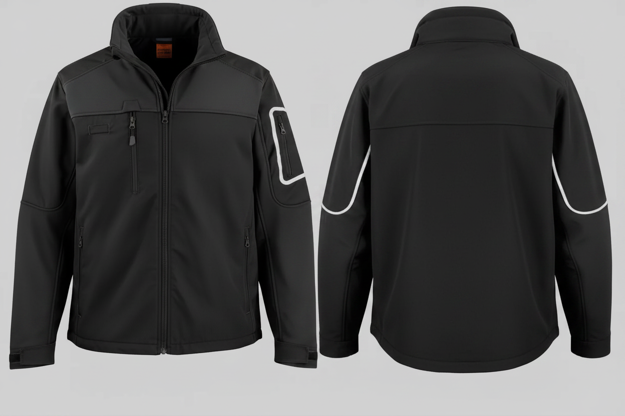 Result RS302 Sabre Softshell Werkjas Borduren | Polyester-Katoen-Elastaan | 1000 g