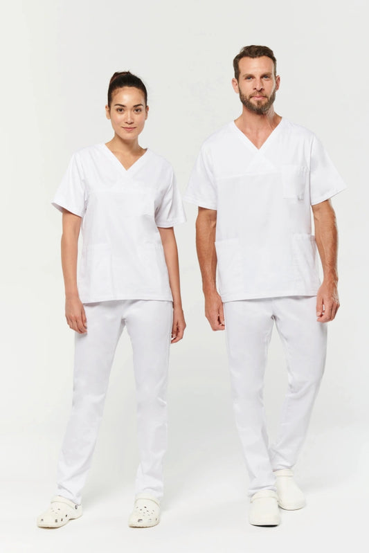 Unisex tuniek korte mouwen borduren - Wk Designed To Work WK504