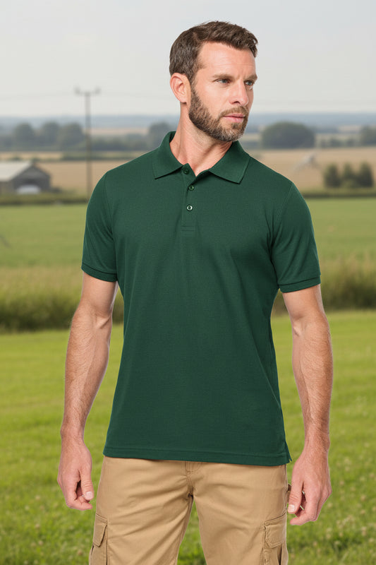 WK. Designed To Work WK207 Ecologische Herenpolo Agrarisch & Groenvoorziening Borduren | 230 g/m²