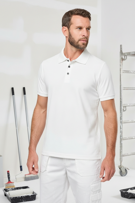 WK. Designed To Work WK207 Ecologische Herenpolo Schilders & Stukadoors Borduren | 230 g/m²