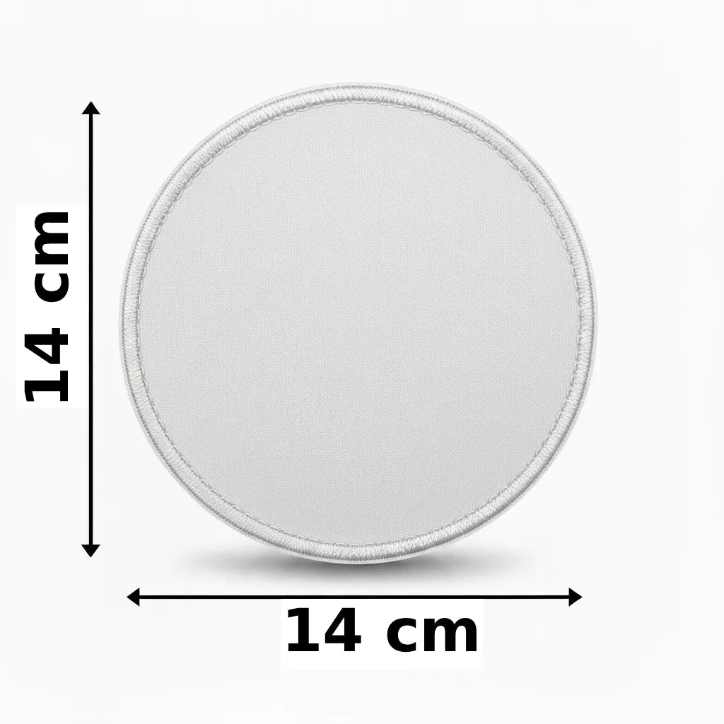Rond 14x14cm embleem borduren