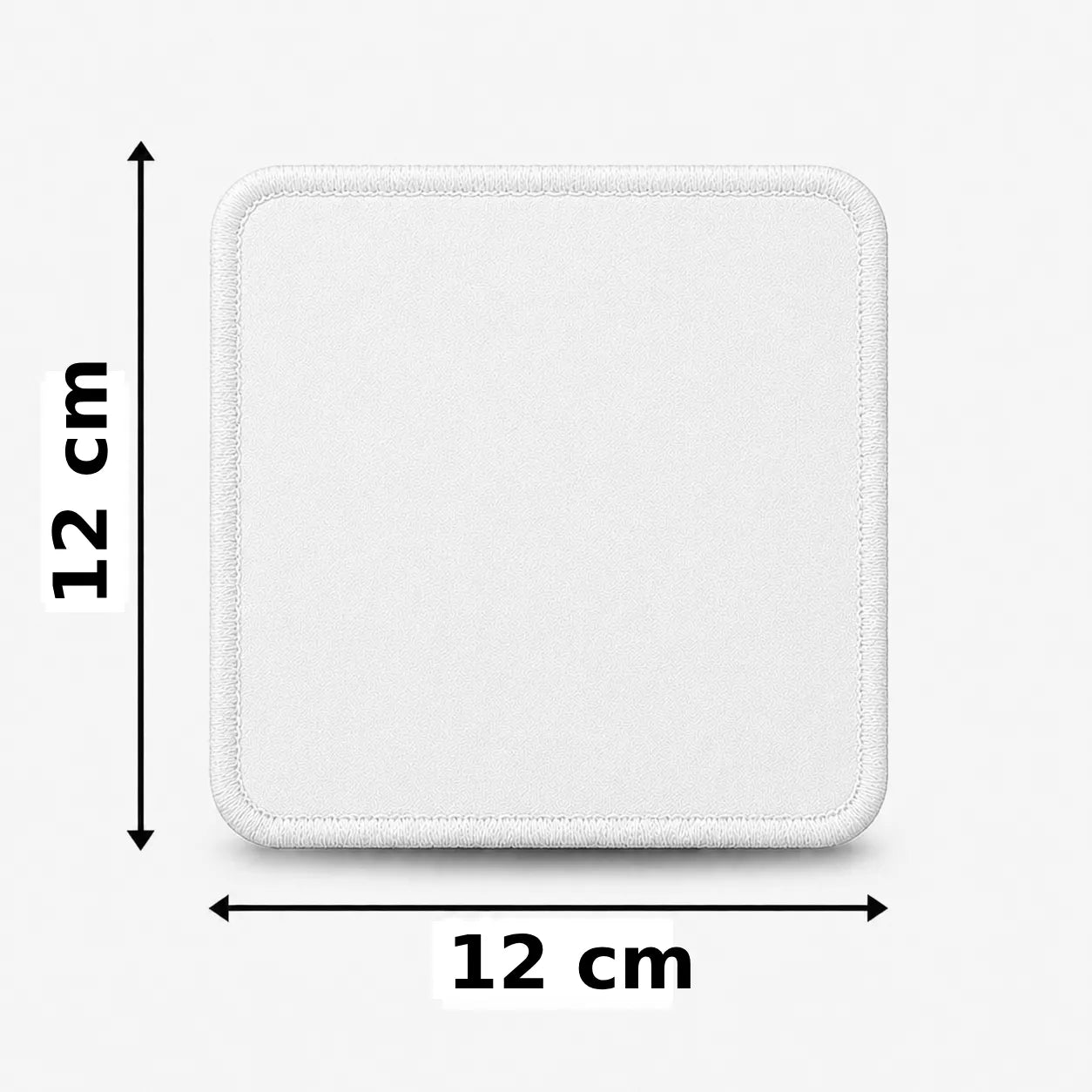 Vierkant 12x12cm embleem borduren