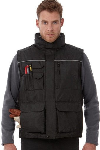 B&C Pro CGJUC40 Expert Pro Bodywarmer Borduren | Rip-stop Polyester | 748 g