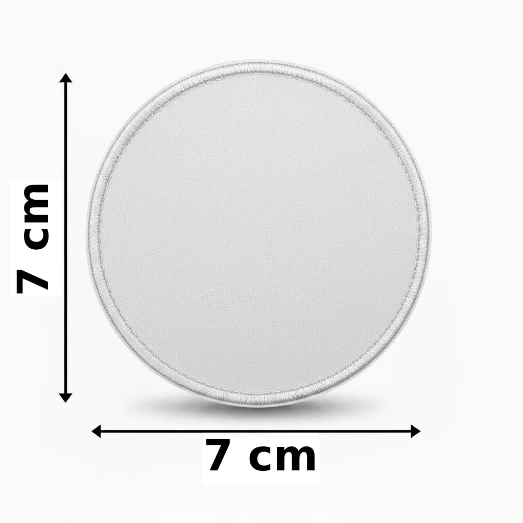 Rond 7x7cm embleem borduren