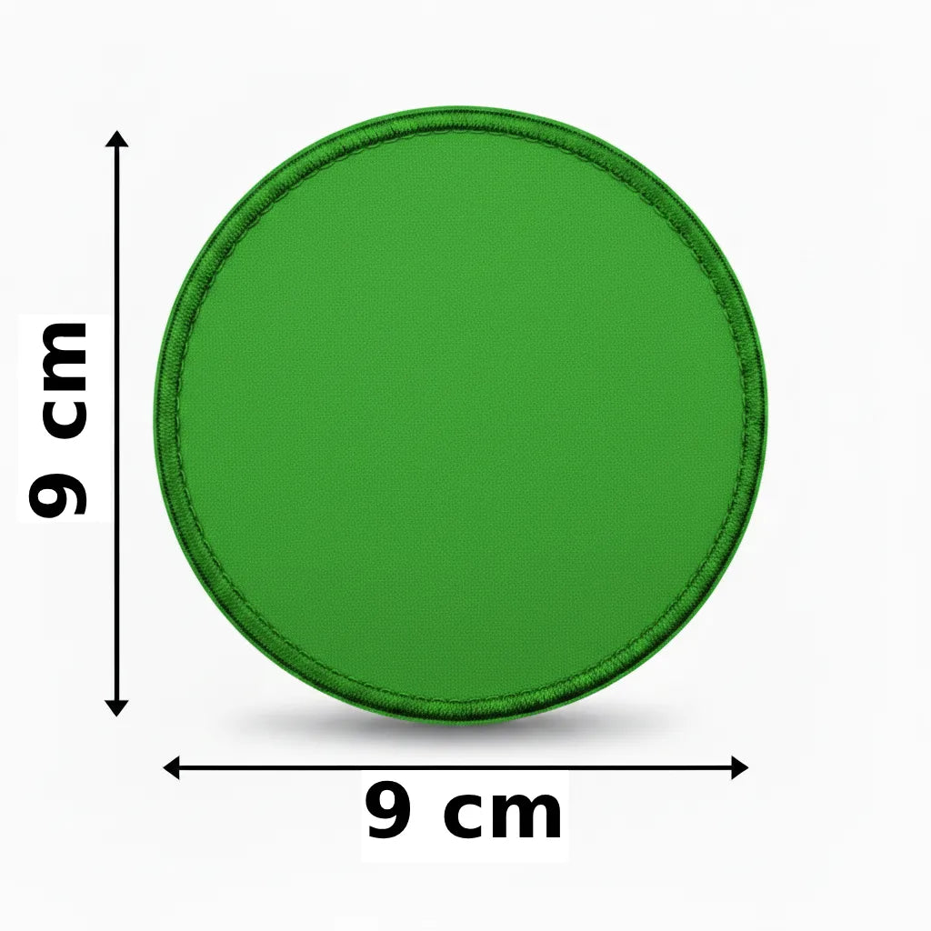 Rond 9x9cm embleem borduren