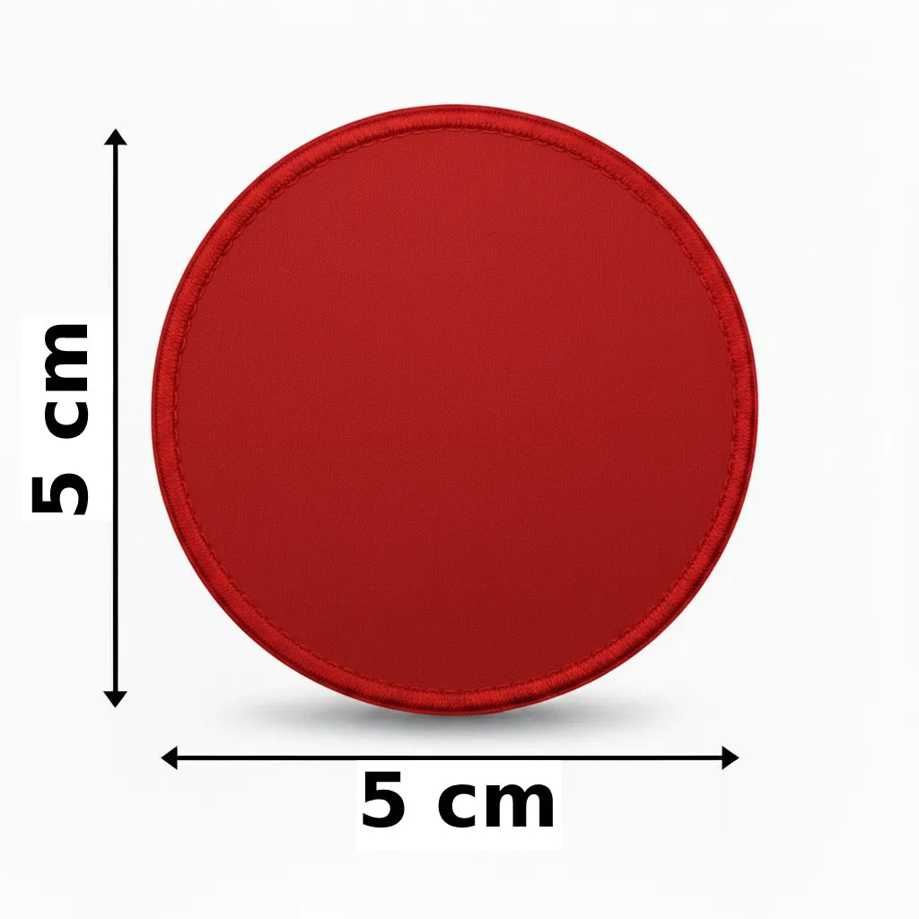 Rond 5x5cm embleem borduren
