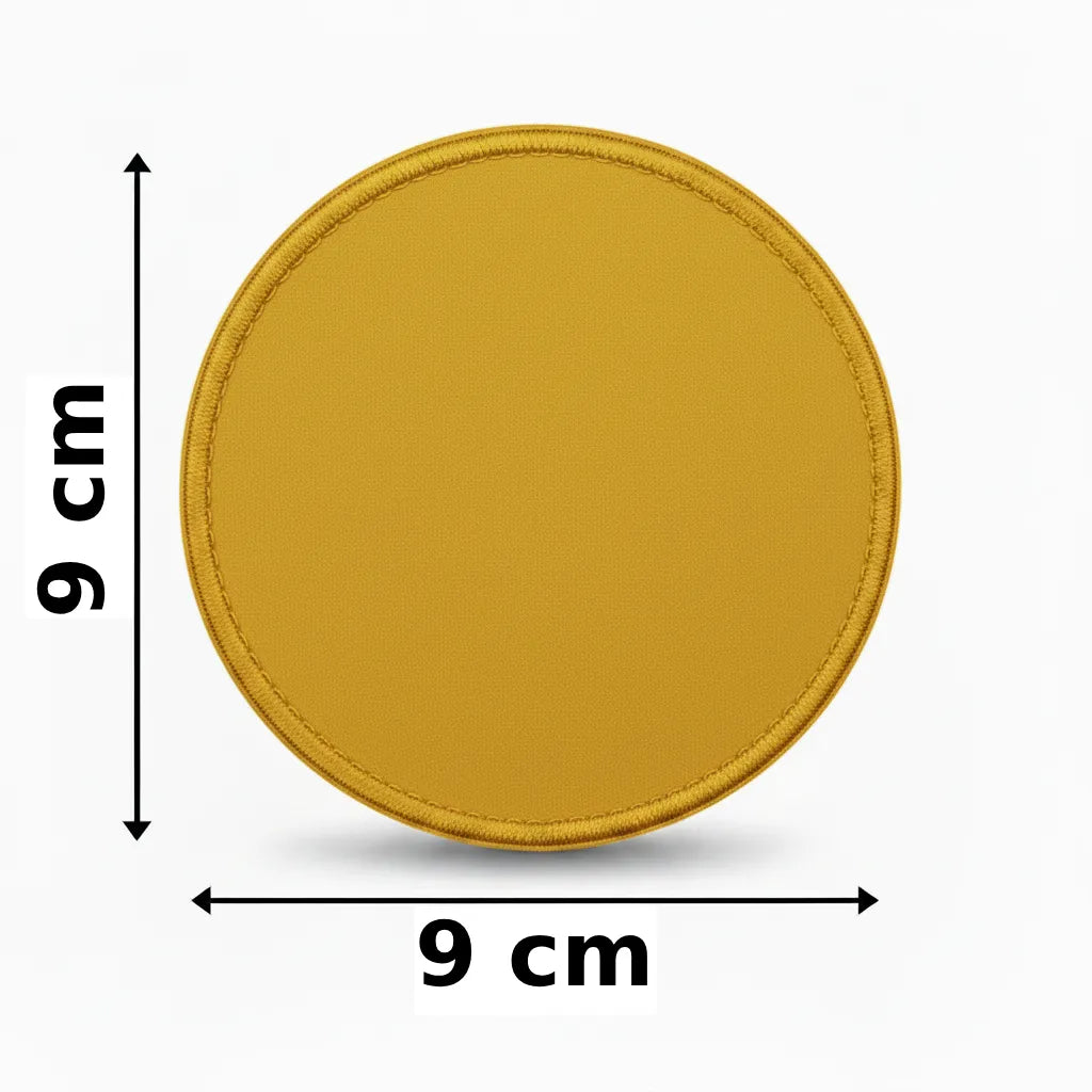 Rond 9x9cm embleem borduren