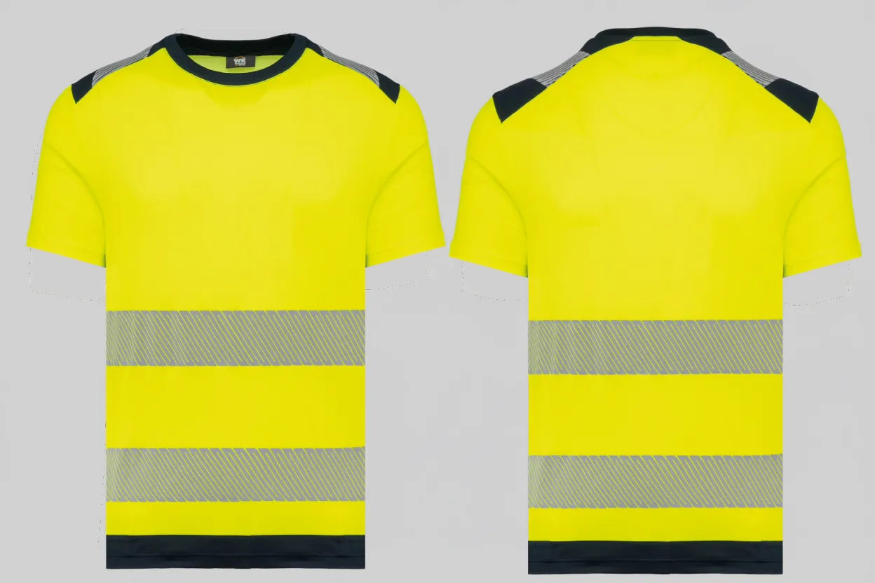 WK. Designed To Work WK360 Gerecycled Veiligheids-T-shirt Ronde Hals Korte Mouwen Unisex Borduren | Katoen-Polyester | 245 g