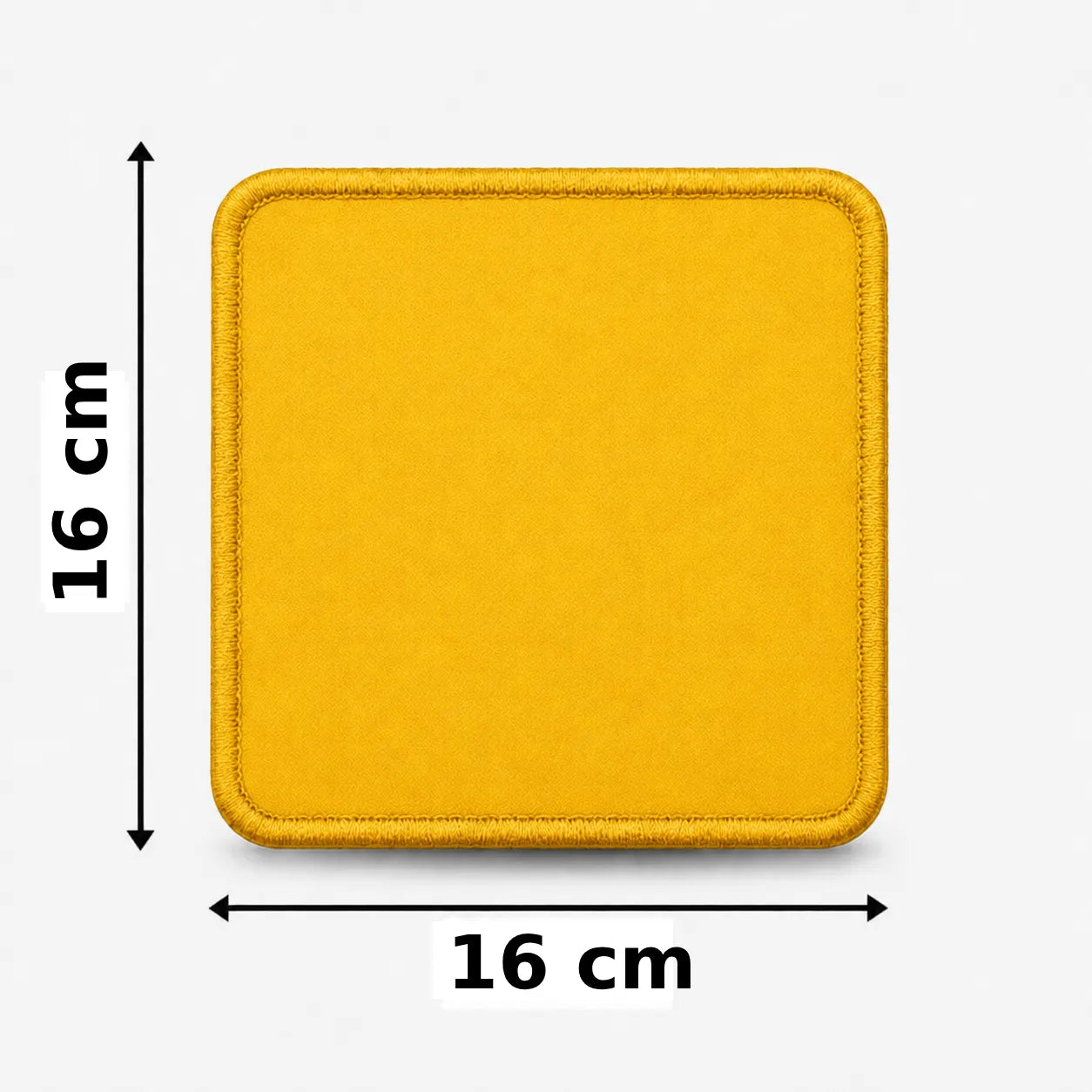 Vierkant 16x16cm embleem borduren