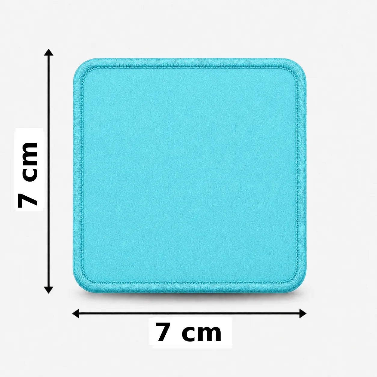 Vierkant 7x7cm embleem borduren