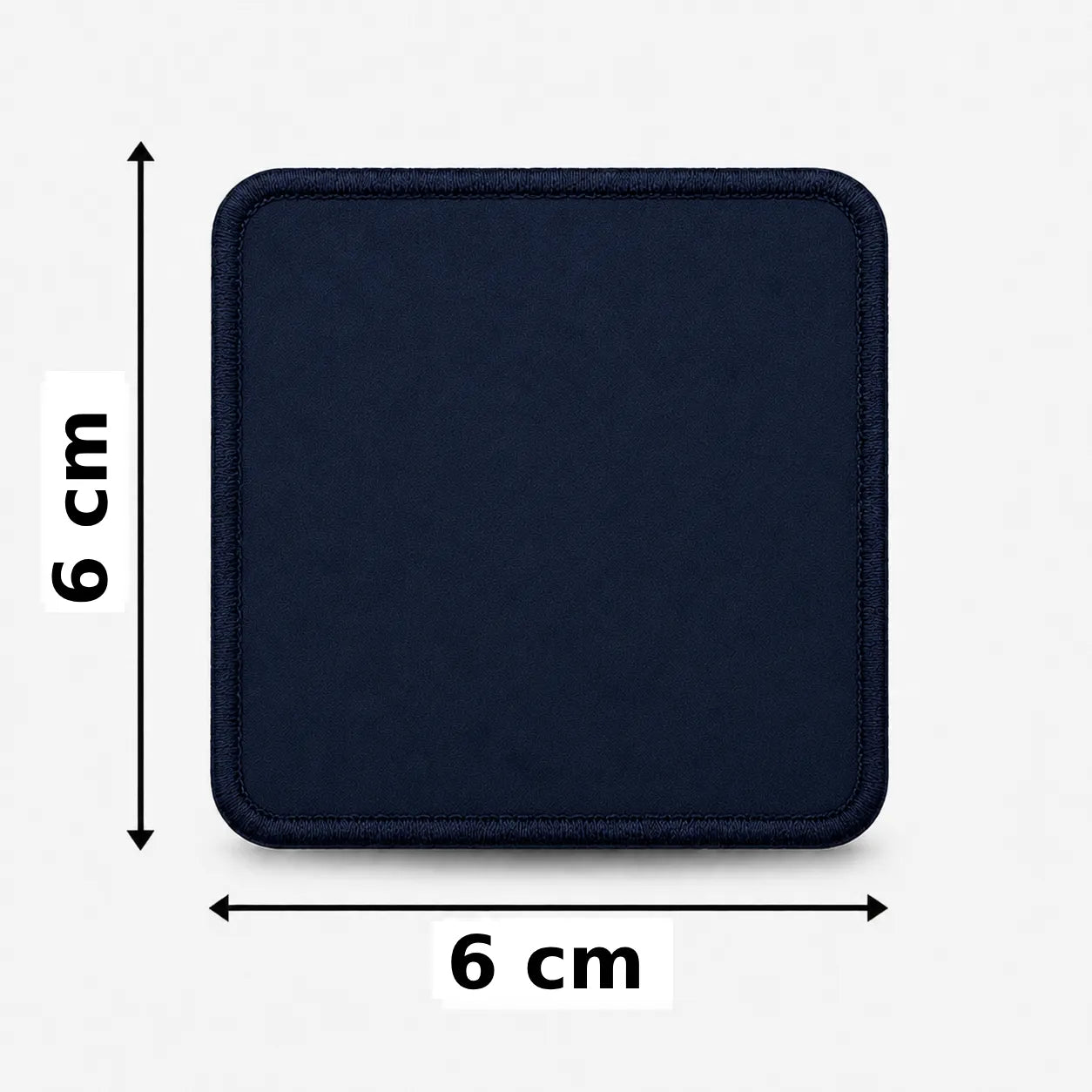Vierkant 6x6cm embleem borduren