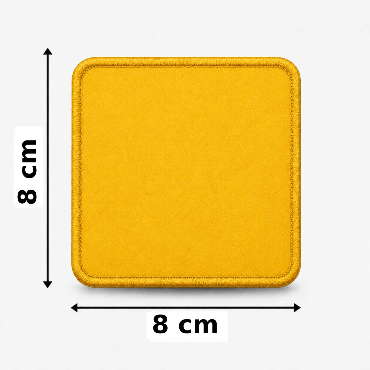 Vierkant 8x8cm embleem borduren