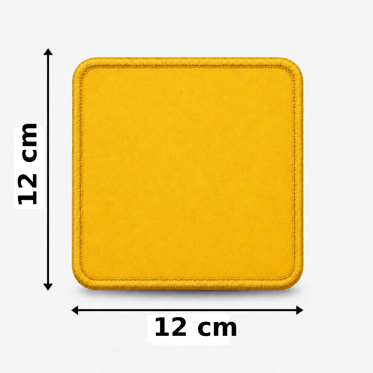 Vierkant 12x12cm embleem borduren