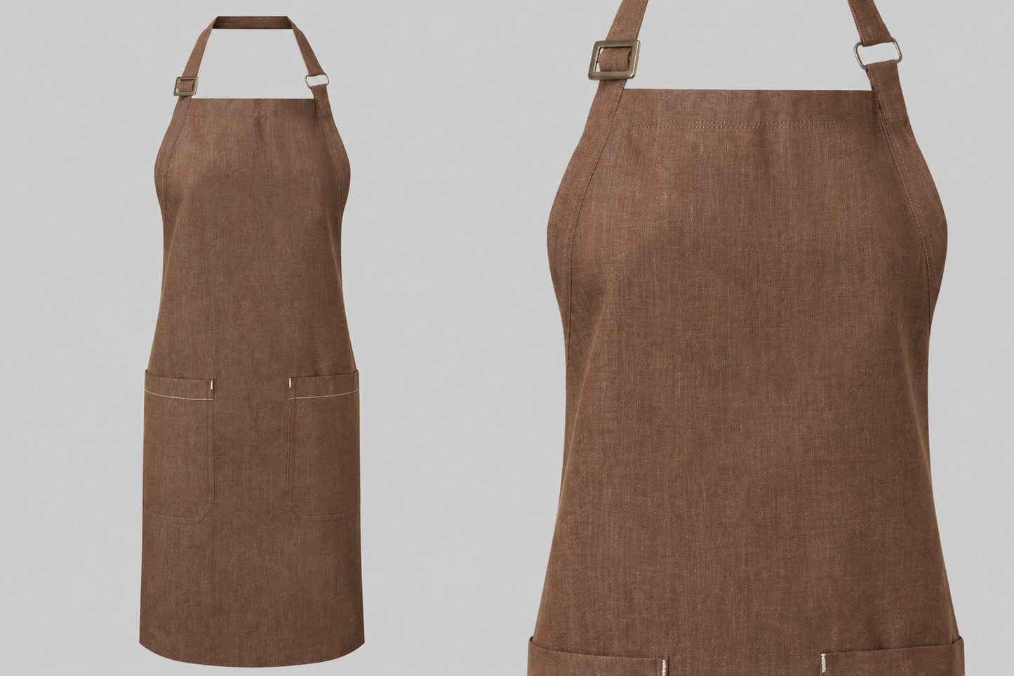 Premier PR113 Schort Biologisch Fairtrade Denim Borduren | 100% Katoen | 500 g/m²