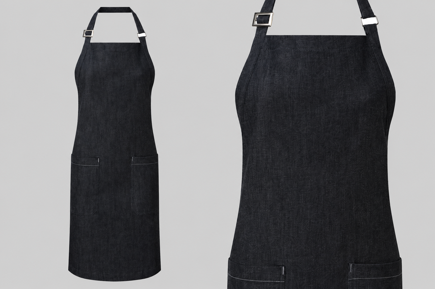 Premier PR113 Schort Biologisch Fairtrade Denim Borduren | 100% Katoen | 500 g/m²