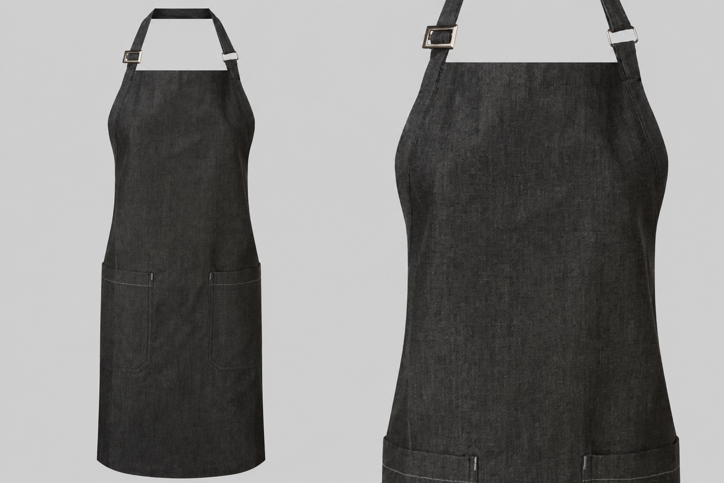 Premier PR113 Schort Biologisch Fairtrade Denim Borduren | 100% Katoen | 500 g/m²