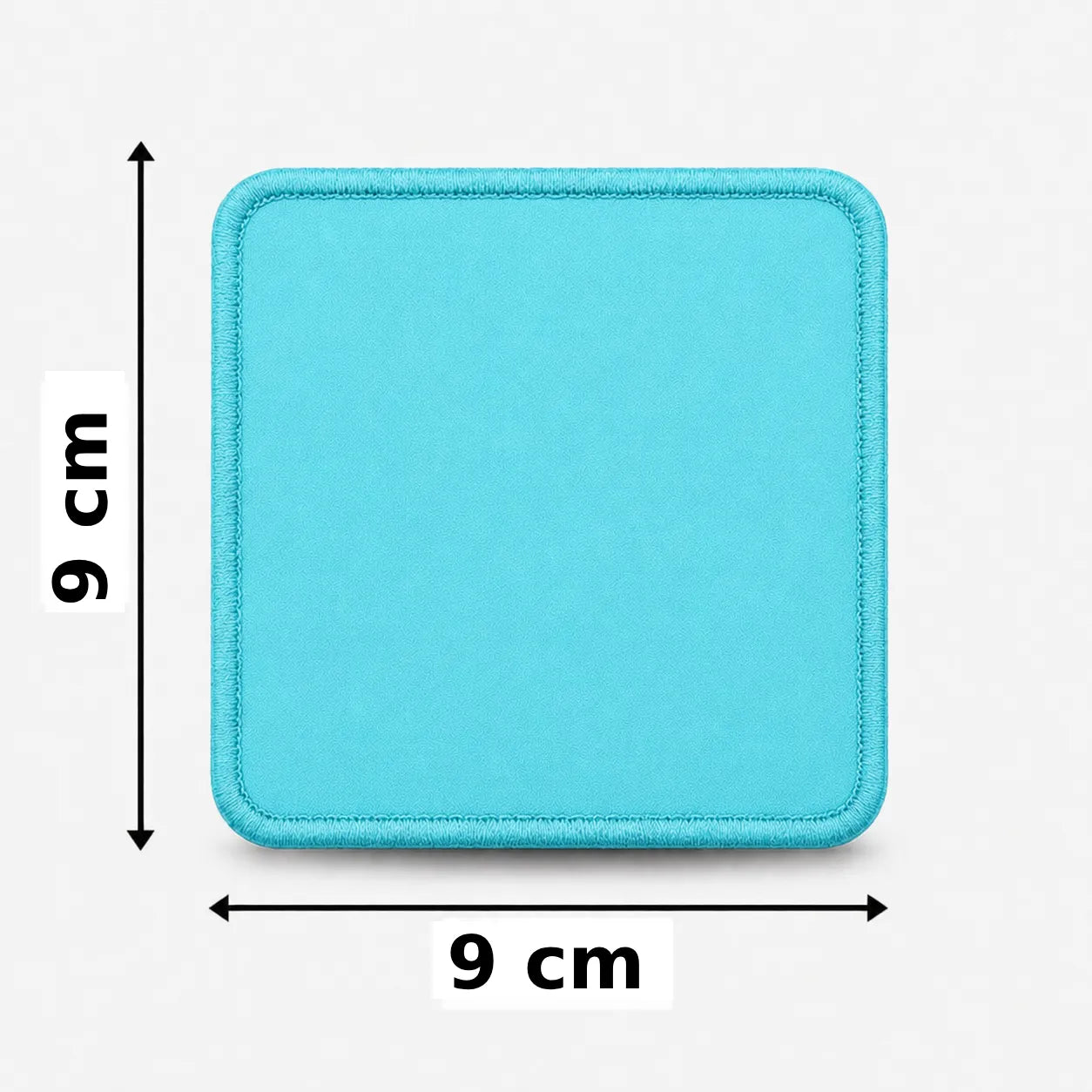 Vierkant 9x9cm embleem borduren