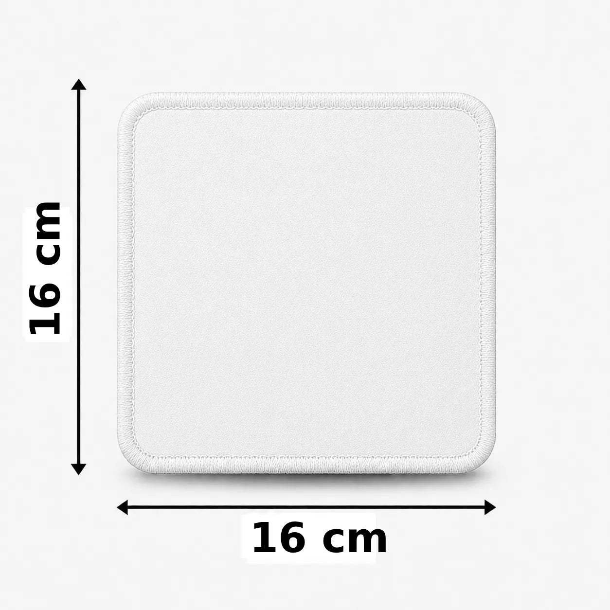 Vierkant 16x16cm embleem borduren