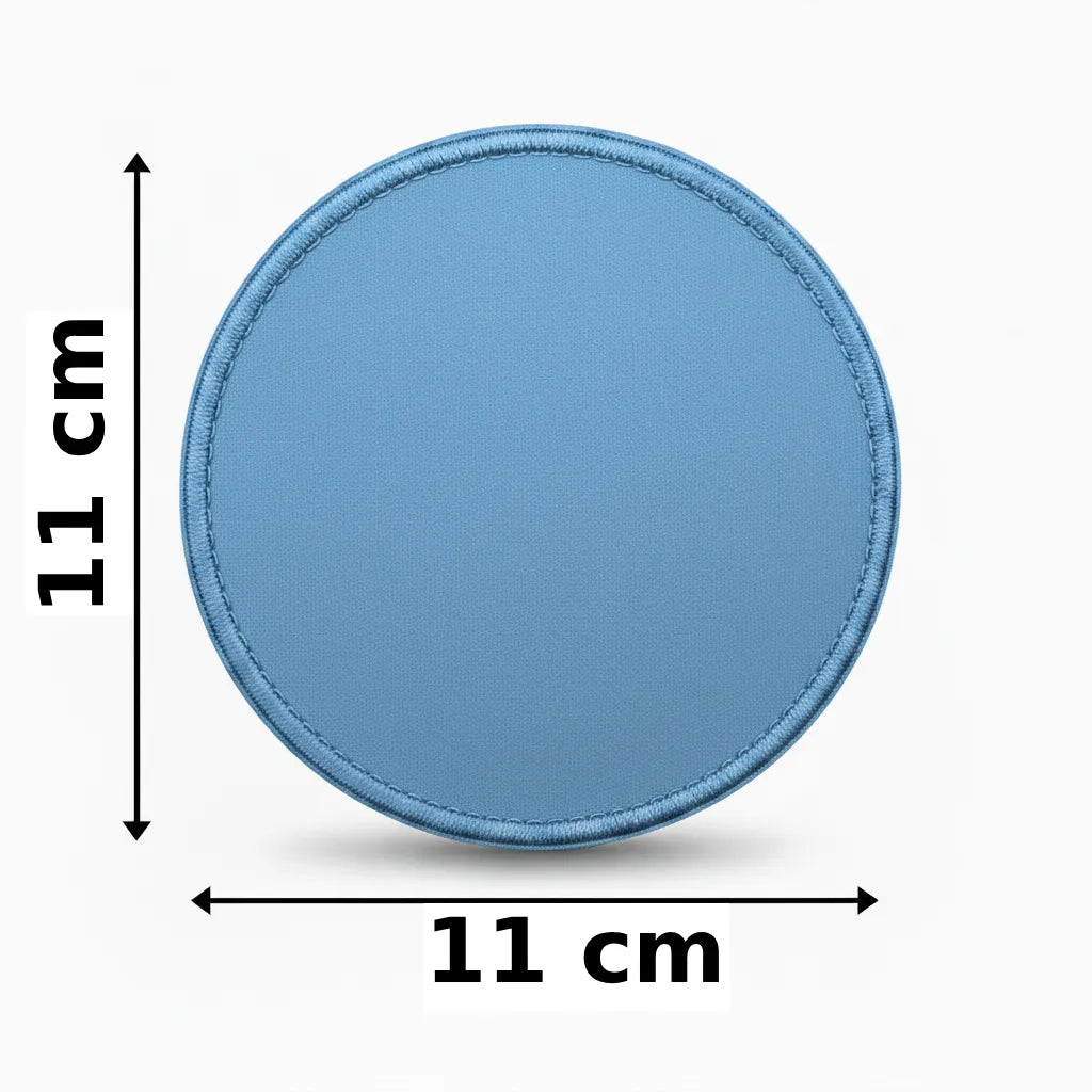Rond 11x11cm embleem borduren