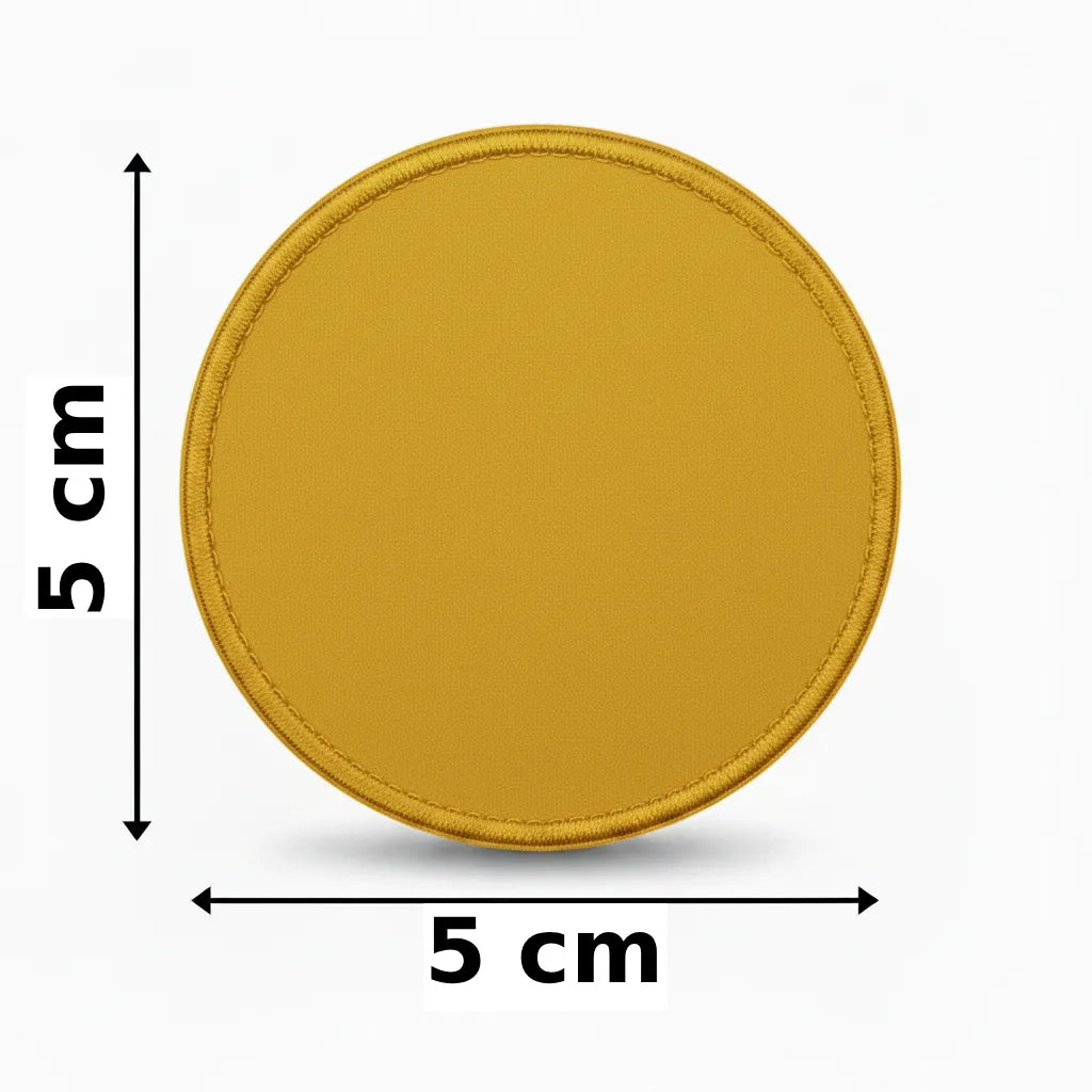 Rond 5x5cm embleem borduren