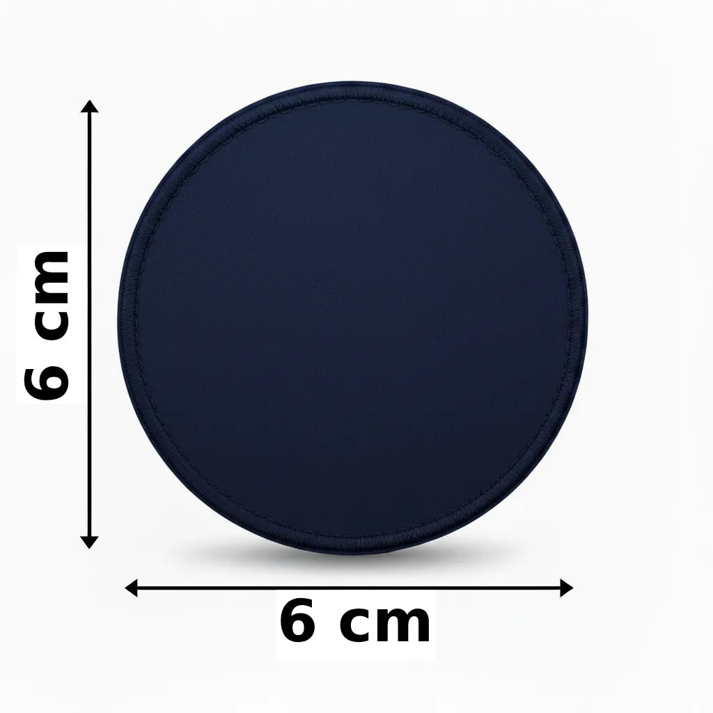 Rond 6x6cm embleem borduren