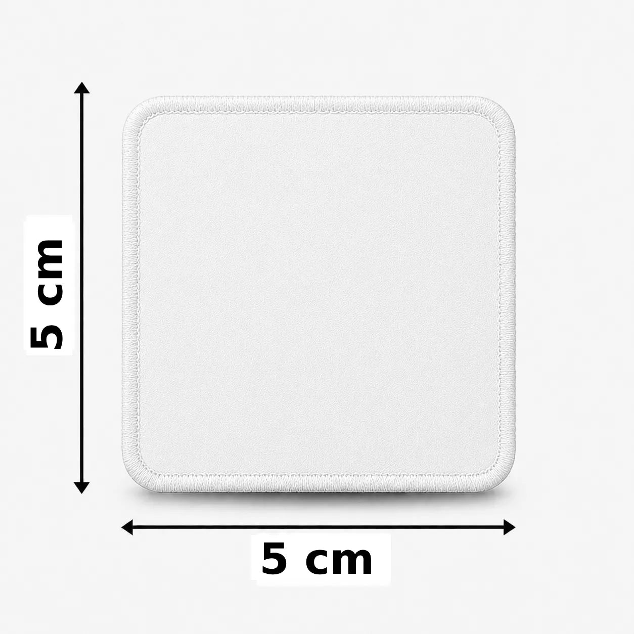 Vierkant 5x5cm embleem borduren