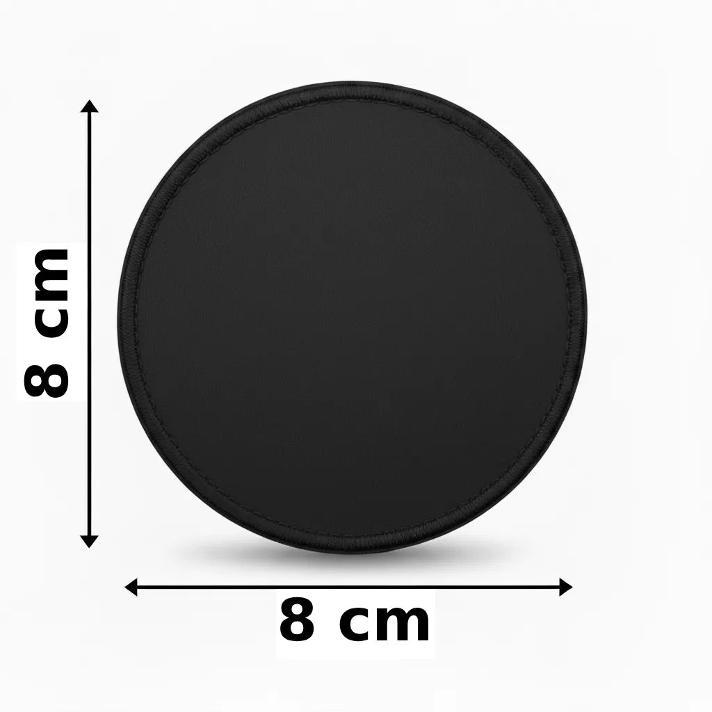 Rond 8x8cm embleem borduren