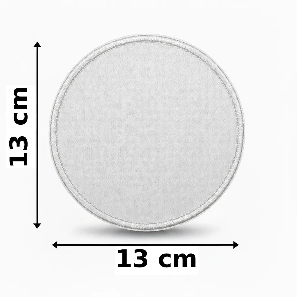 Rond 13x13cm embleem borduren