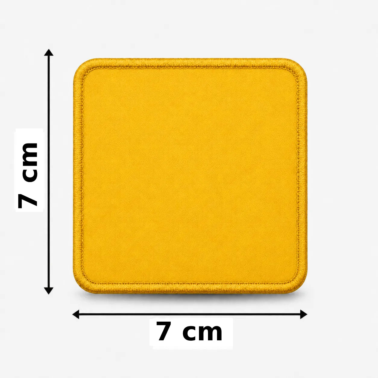 Vierkant 7x7cm embleem borduren