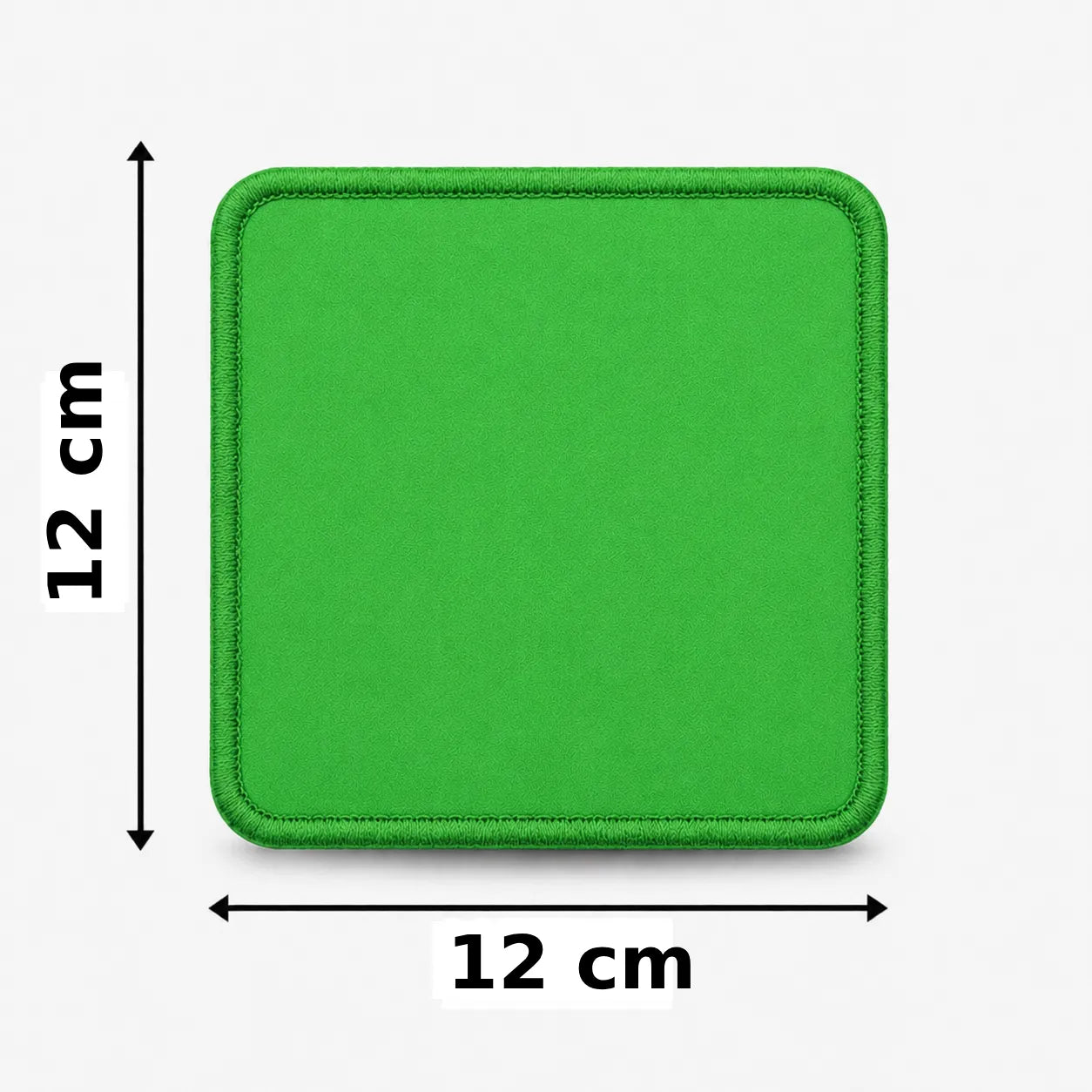 Vierkant 12x12cm embleem borduren
