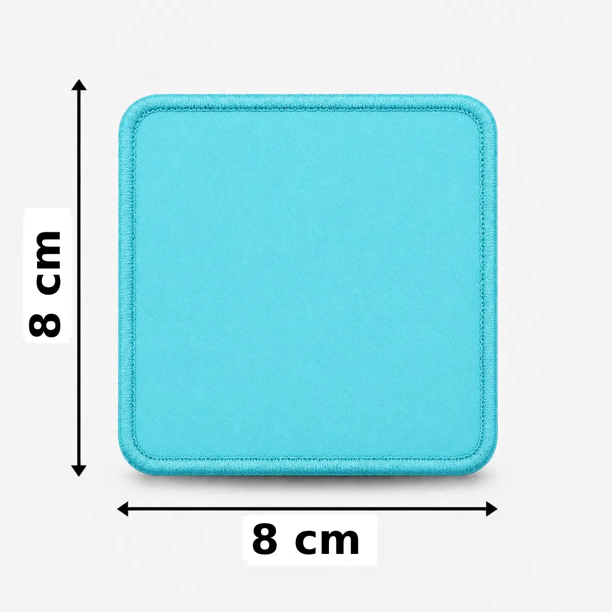 Vierkant 8x8cm embleem borduren