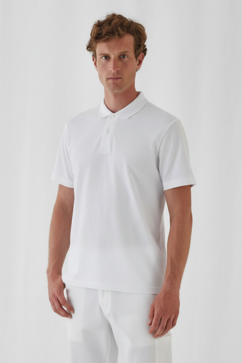 B&C BCID1 Herenpoloshirt Schilders & Stukadoors Borduren | 100% Katoen | 180 g/m²