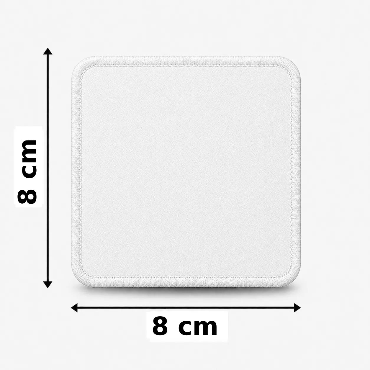 Vierkant 8x8cm embleem borduren