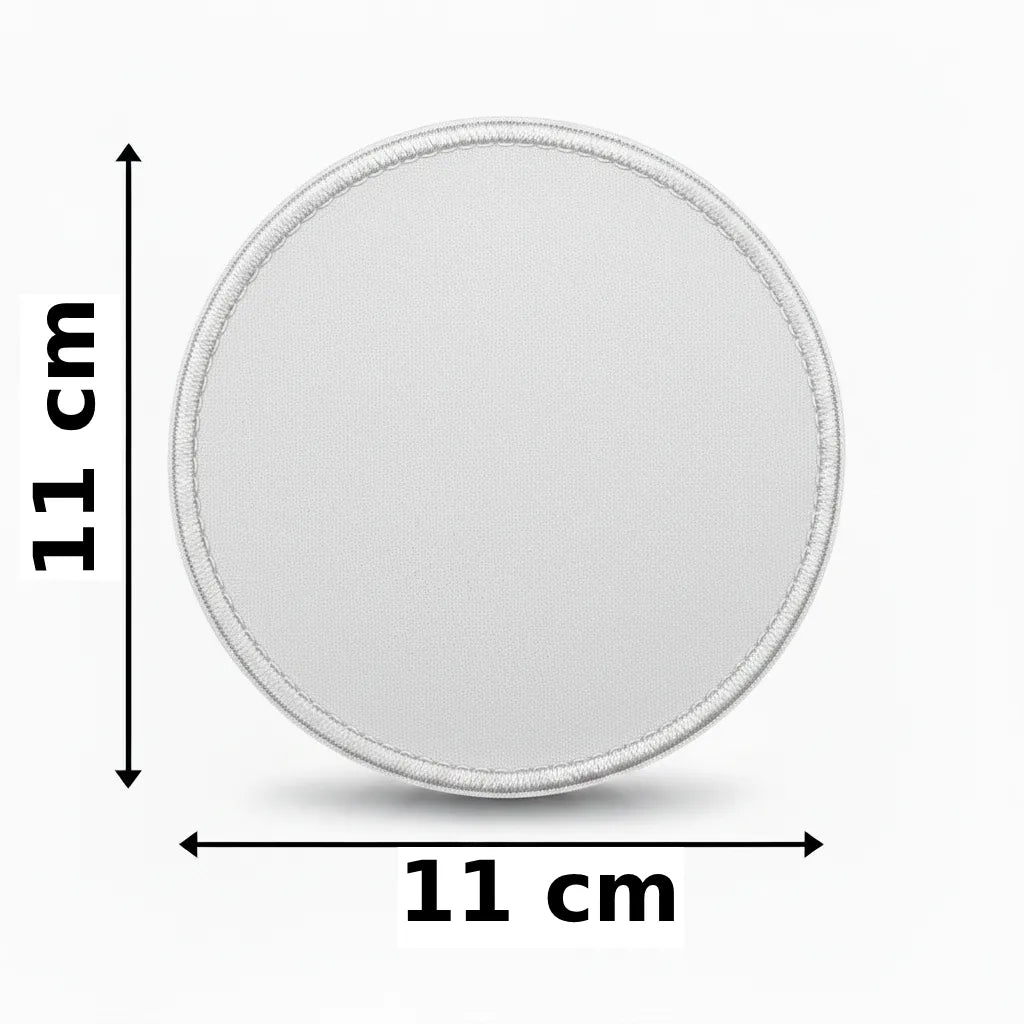 Rond 11x11cm embleem borduren
