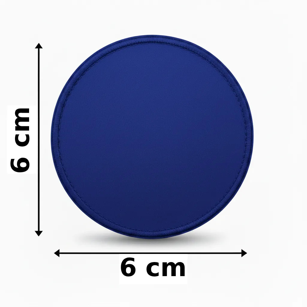 Rond 6x6cm embleem borduren