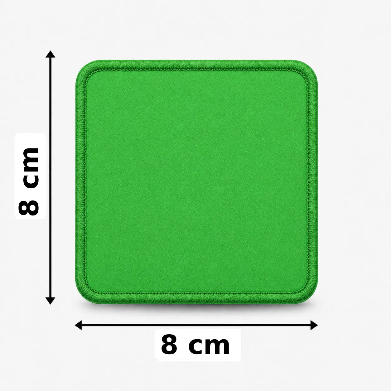Vierkant 8x8cm embleem borduren