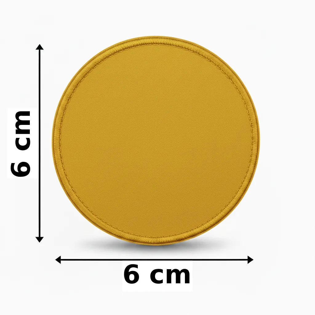 Rond 6x6cm embleem borduren