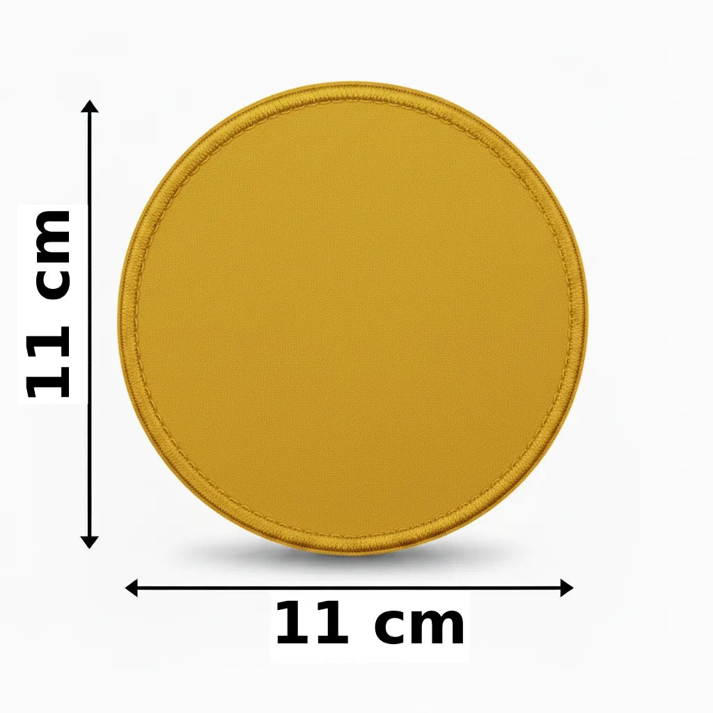 Rond 11x11cm embleem borduren