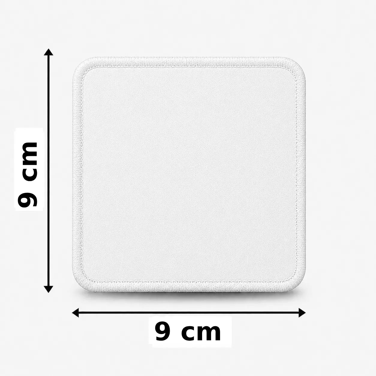 Vierkant 9x9cm embleem borduren
