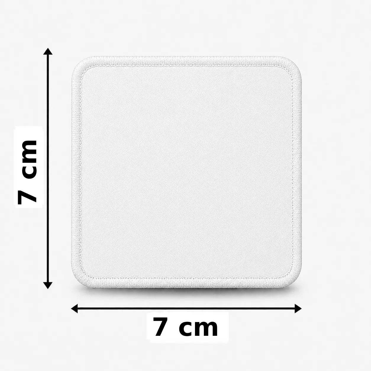 Vierkant 7x7cm embleem borduren