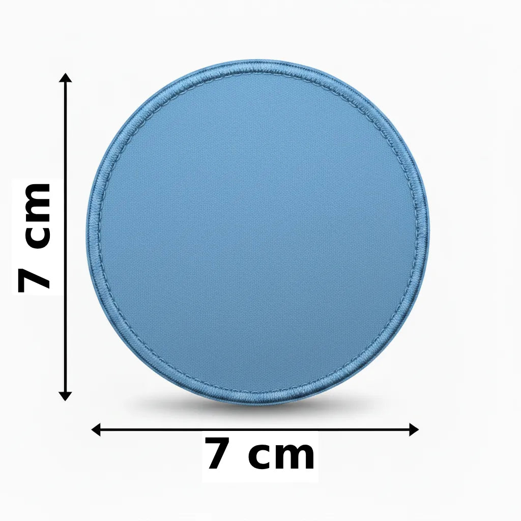 Rond 7x7cm embleem borduren
